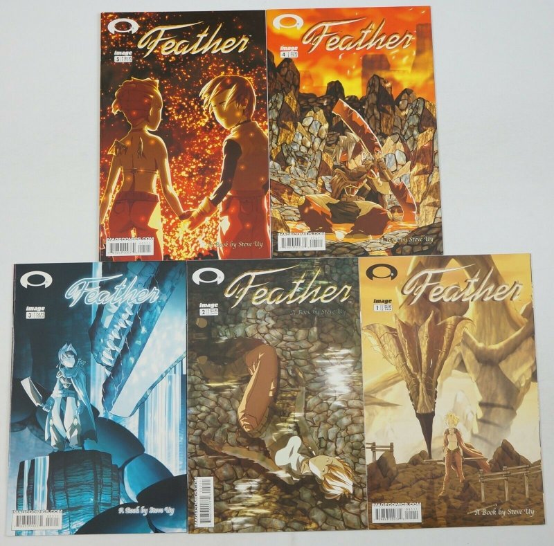 Feather #1-5 VF/NM complete series - Steve Uy - Image Comics 2 3 4 set lot 