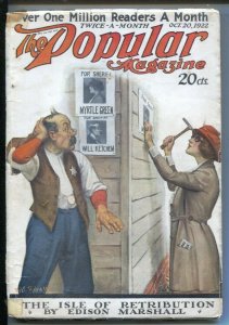 Popular 10/20/1922-Street& Smith-Robert Robinson cover art-Frederick Niven-pu...