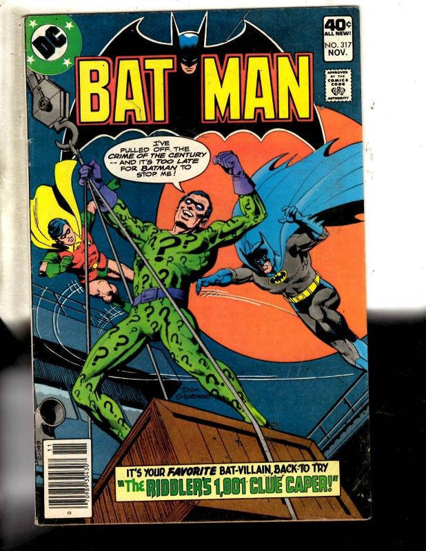 Batman # 317 VG/FN DC Comic Book Riddler Robin Gotham Joker Catwoman Ivy J321