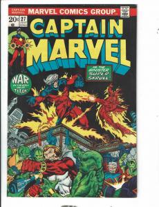 Captain Marvel # 27 VF Marvel Comic Book Thanos Avengers Hulk Thor Thing TD1