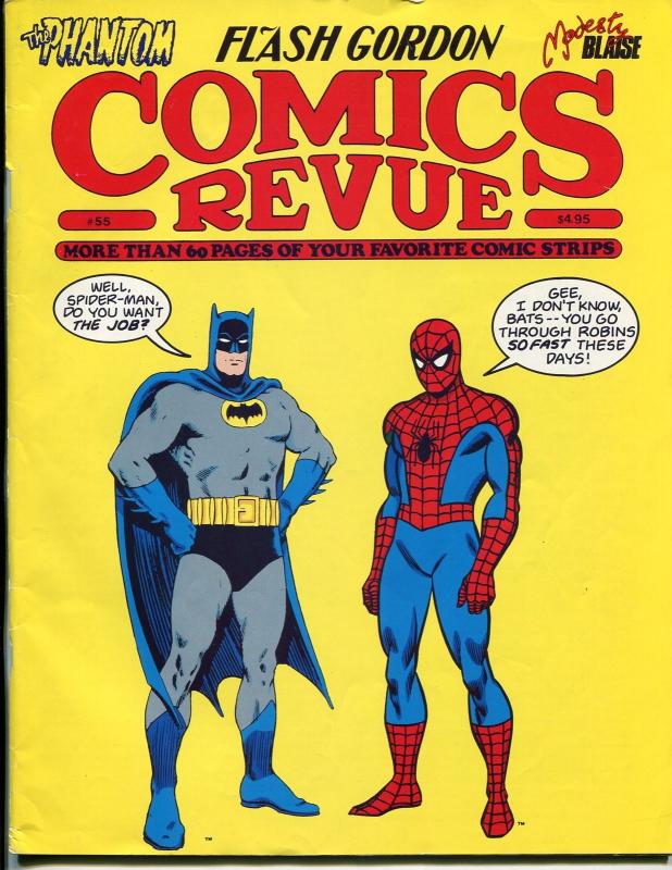 Comics Revue #55 1990-Batman-Spoder-man-Flash Gordon-Modesty Blaise-FN