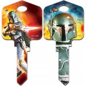 Star Wars Key Blanks SC1 Schlage, Boba Fett