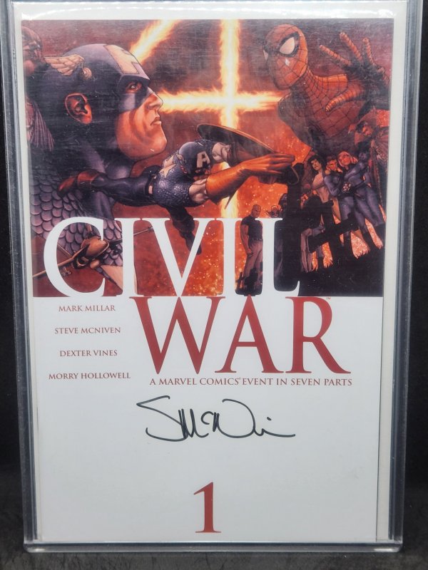 Signed by Steve McNiven - True Believers: Civil War (2015)