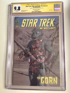 CGC 9.8 SS Star Trek: Alien Spotlight: The Gorn #1 variant signed by Bobby Clark