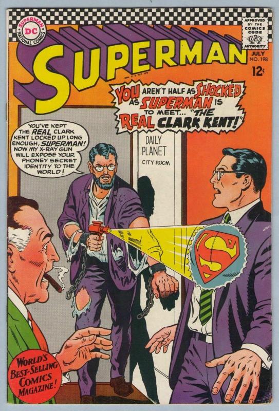 Superman 198 Jul 1967 FI- (5.5)