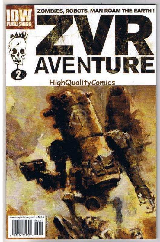 ZOMBIES VS ROBOTS AVENTURE #2 ,NM+, ZVR, Ashley Wood, 2010, more in store