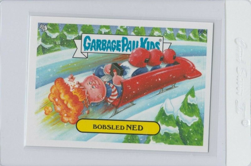 Garbage Pail Kids Bobsled Ned 66b GPK 2014 Series 1 trading card sticker