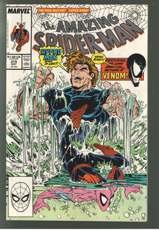 EVERYTHING SALE CONTINUES!! AMAZING SPIDERMAN 315 NM 9.6 1st VENOM COVER !!