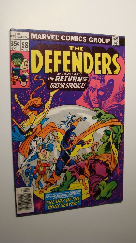 DEFENDERS 58 *HIGH GRADE* VS DEVIL-SLAYER HELLCAT HULK RED GAURDIAN DR. STRANGE