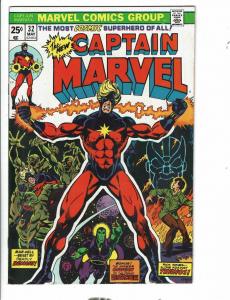 Captain Marvel # 32 VF Marvel Comic Book Thanos Avengers Hulk Thor Thing TD1