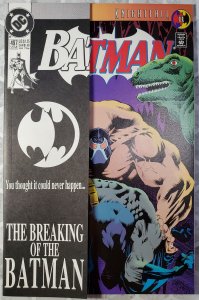 Batman #497 Promo Wrapper Variant (1993) KEY BANE Breaking BATMAN'S Back NM