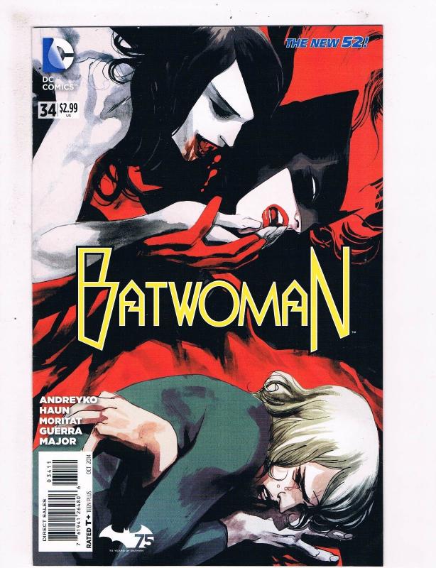 Batwoman # 34 VF 1st Print DC New 52 Comic Book Batman Joker Robin Haun Art S63