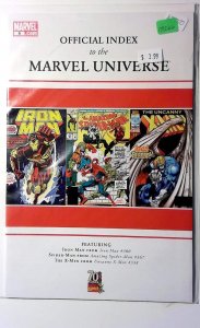 Official Index to Marvel Universe #9 2009 Marvel Iron Man Spider-Man Comic