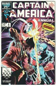 Captain America Annual #8 (1986) Vs Wolverine!