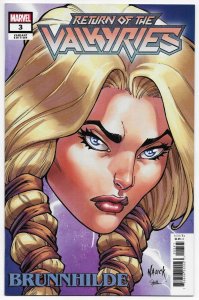 King In Black Return Of Valkyries #3 Nauck Headshot Variant (Marvel, 2021) NM 