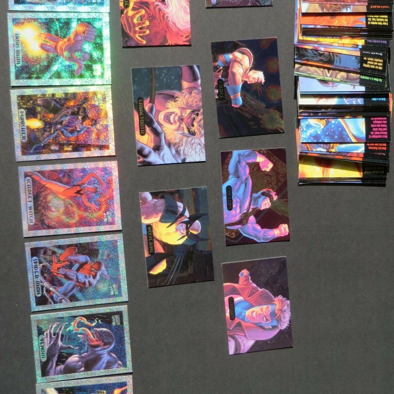 1994 Marvel Masterpieces 3/Sets Base/Foil/Powerblast Sabretooth Wolverine Rogue