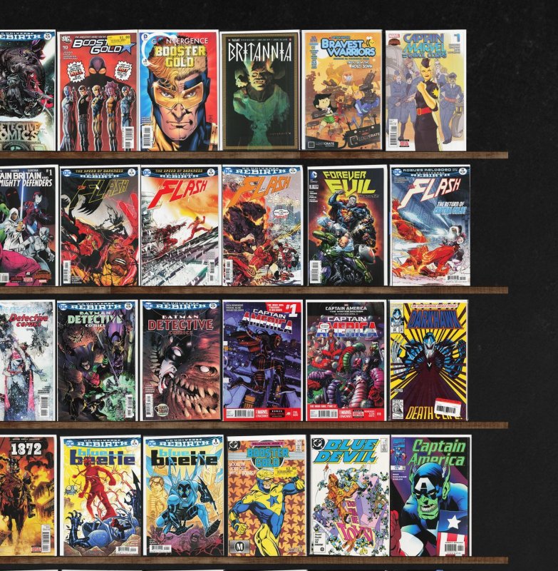 Huge Lot 150+ Comics with Captain America, The Flash, Superman & More!