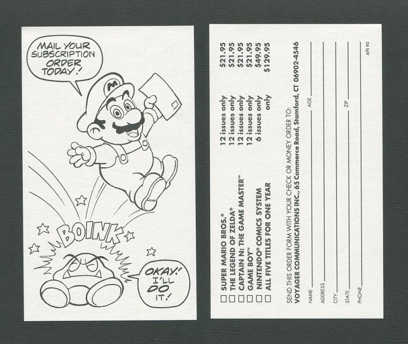 Super Mario Bros. #1  / 9.2 NM-  /  April 1990