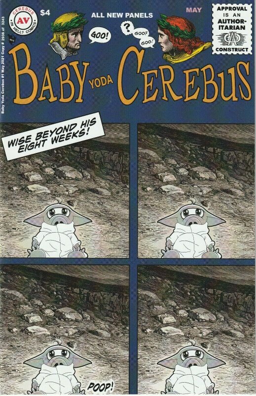 Baby Yoda Cerebus # 1 One Shot NM AARDVARK VANAHEIM