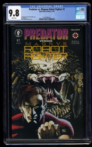 Predator vs. Magnus Robot Fighter #1 CGC NM/M 9.8 White Pages