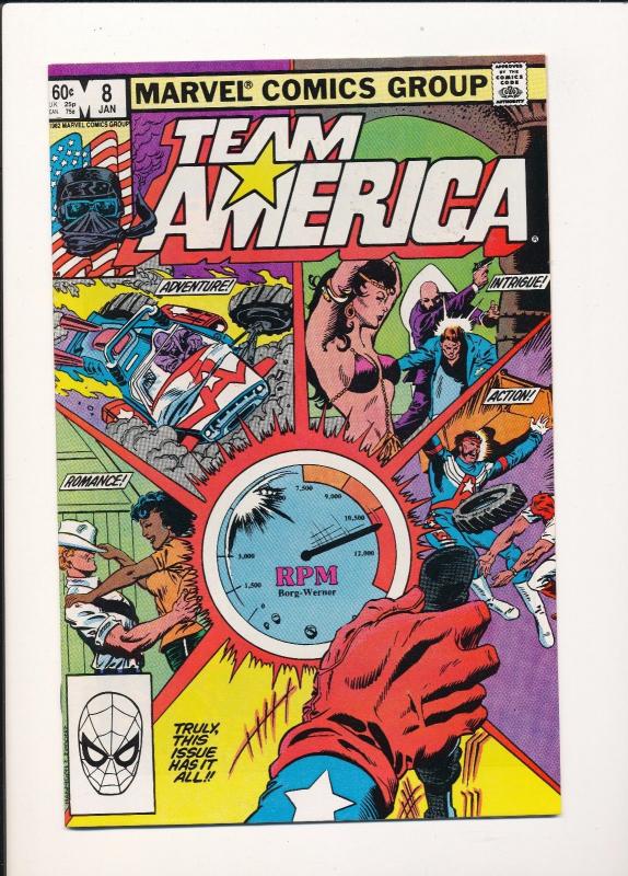 Set of 12-MARVEL Comics-TEAM AMERICA #1-12 F/VF(SIC662)