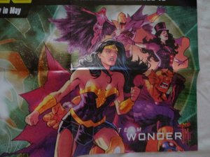 JUSTICE LEAGUE Promo Poster, 24 x 36, 2018, DC, FLASH, WONDER WOMEN Unused 189