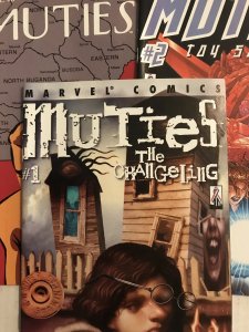 MUTIES #1, 2, 3 run : Marvel 2002 VF/NM; X-men, Changeling, toy soldiers
