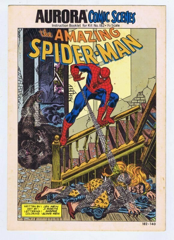 Aurora Comic Scenes Amazing Spider-Man #182 ORIGINAL Vintage 1974 Marvel Comics