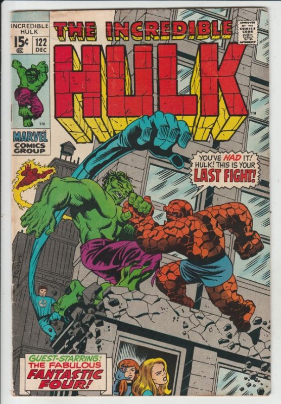 Incredible Hulk #122 (Dec-69) FN+ Mid-High-Grade Hulk