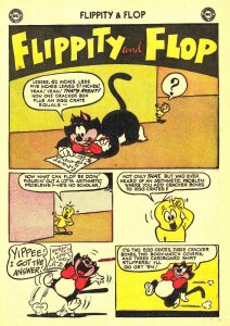 FLIPPITY & FLOP #14 (Feb1954) 5.0 VG/FN  Cat-Dog-Canary Funny Animals from DC!