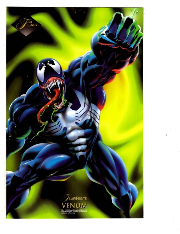 4 Marvel Comic Flair Prints Venom '94 Wolverine '94 Punisher '94 Wolverine95 WM2