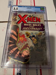 The X-Men #13 (1965) 2 nd juggernaut app cgc 3.5 not a bad copy