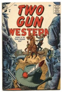 Two Gun Western #8 1957- Maneely cover- Atlas comics FN-