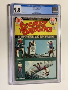 Secret Origins 4 cgc 9.8 ow/w pages dc comics 1973