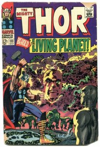 Thor Comics #133 1966 Marvel Silver Age EGO Living Planet reading copy