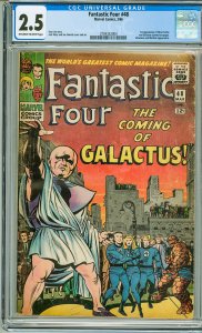 Fantastic Four #48 (1966) CGC 2.5! 1st Appearance of Silver Surfer and Galactus!