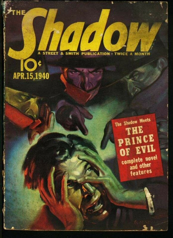 SHADOW 1940 APR 15-STREET AND SMITH PULP-RARE FR