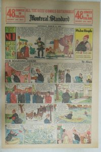 (27) Our Boarding House Sunday Pages by Ahern from 1936 Size:11 x 15 inches