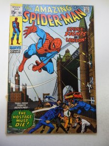 The Amazing Spider-Man #95 VG+ Condition cover detached at 1 staple