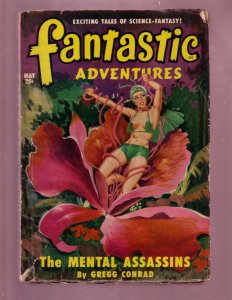 PULP:  FANTASTIC ADVENTURES-MAY 1950-PULP-JOHN D MacDONALD     VG