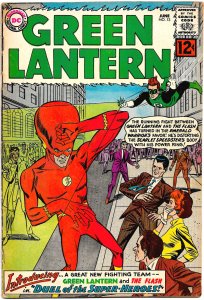 GREEN LANTERN #13 (June1962) 6.5 FN+ ★ FIRST GL & FLASH TEAM-UP!  Gil Kane!!