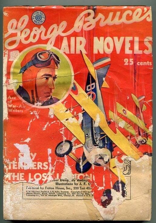 GEORGE BRUCE'S AIR NOVELS #1 1931-1ST ISSUE-AIR WAR PULP STORIES-pr/fr