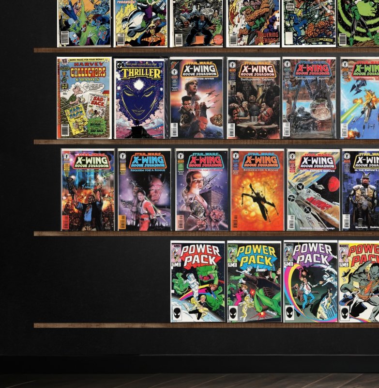 Huge Lot 150+ Comics with Cyberforce, Power Pack, The Star Wars, Rust & More!