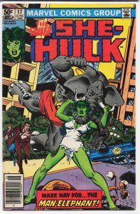 The Savage She-Hulk #17 Newsstand Edition (1981) She-Hulk [Key Issue]