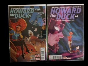 Howard the Duck #1-5 and #2-5 Variant Covers Lot of 9 Marvel Comics 2015 VF