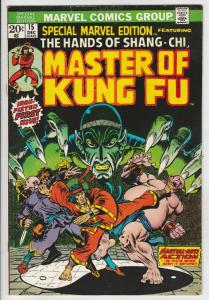 Master of Kung Fu, Special Marvel Edition #15 (Dec-73) VF/NM- High-Grade Shan...