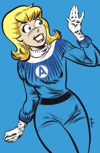 ARCHIE POP ART VARIANT BETTY AS INVISIBLE WOMAN RAW/METAL SET ARCHIE COMICS NM.