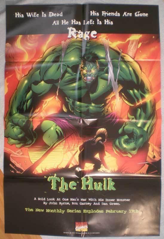 HULK Promo poster,RAGE, 24 x 36, 1999, Unused, more in our store