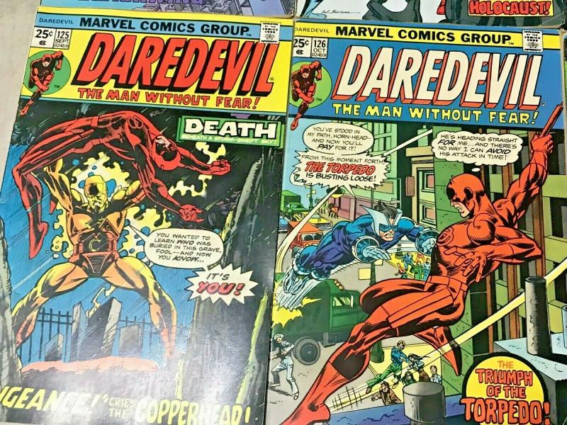 DAREDEVIL#122-169 VG-VF LOT 1975 (6 BOOKS) MARVEL BRONZE AGE COMICS