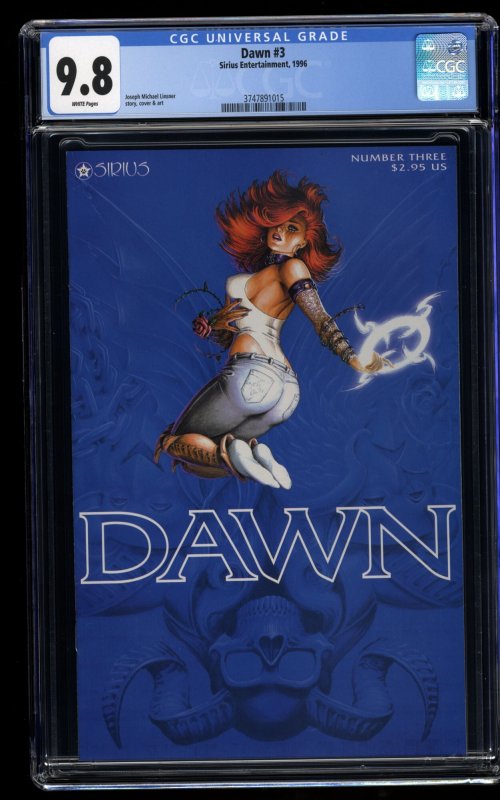 Dawn (1995) #3 CGC NM/M 9.8 White Pages